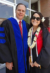 Dean Rudd with grad