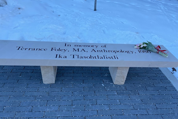 Foley memorial bench