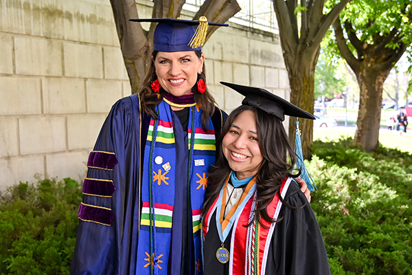 Ana Ascencio and Dean Michelle Camacho